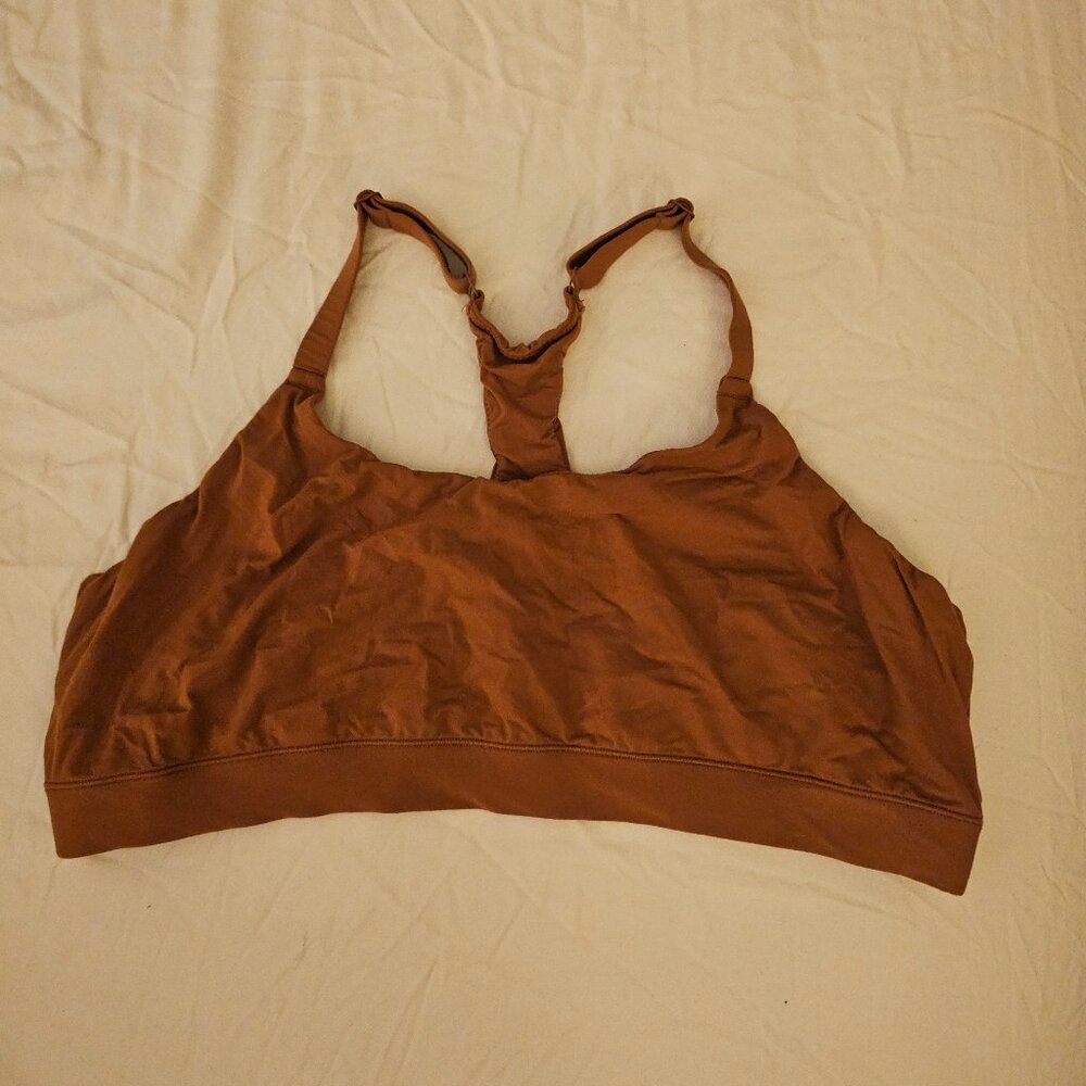 SKIMS Brown Racerback Bralette